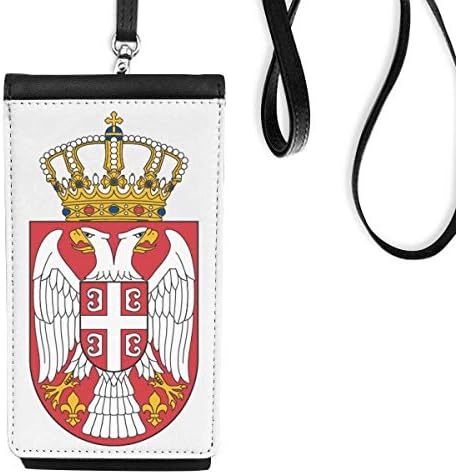 Srbija Evropa Nacionalni amblem Telefon novčanik torbica Viseća mobilne torbice Crni džep