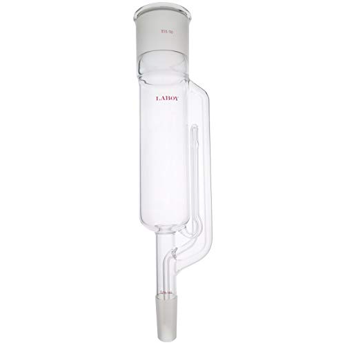 Lapuy Glass Soxhlet Extractor Tube 55/50 Gornji spoj 24/40 dno sa sifon cijevi Zajednički aparat za vađenje masti organski hemijski hemijski esencijalni ulje laboratorijski čaša