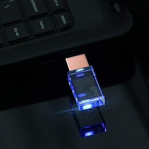 Rose Gold Crystal 64GB USB 2.0 Flash Drive LED lagana staklena olovka pogon thumb pogon poklon za dječak