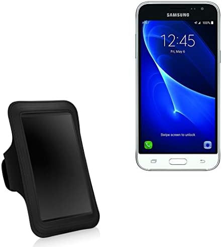 Boxwave Case kompatibilan sa Samsung Galaxy J3 - Sportska ručna traka, podesiva traka za vježbanje i kandidat za Samsung Galaxy J3 - Jet Black