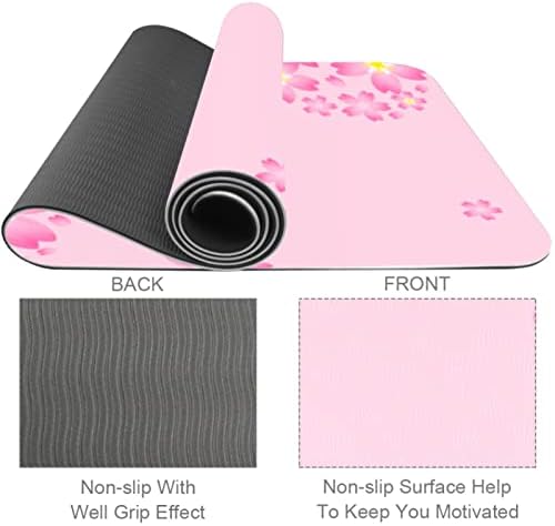 Flower Yoga Mat Premium prostirka za vježbe za ležeće fitnes prostirke za sve vrste Yoga Pilates podnih vježbi
