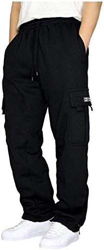 Muški teški teret za tegobe Fleece Stretch Elastični struk Jogger Sportske hlače Izvodne sportske pantalone
