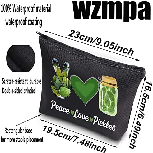 WZMPA Pickle Lover kozmetička torba za šminkanje Pickle Party Poklon mir ljubav Pickles Makeup Zipper torbica torba Pickle Merchandise