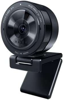 Razer Kiyo Pro Streaming Web kamera: Full HD 1080p 60FPS-prilagodljivi senzor svjetla-HDR-omogućen - širokougaoni objektiv sa podesivim FOV-radi sa zumom / timovima / skypeom za konferencije i Video pozive
