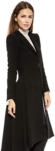 Andongnywell ženski casual s dugim rukavima asimetrični lagani dugi otvoreni prednji kaput Blazer