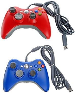 Ožičeni kontroler igre Joypad džojstik za Xbox 360 kom crveno plava - plava