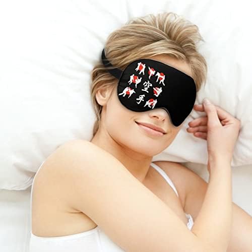 Japan Kyokushin karate zaslebota maska ​​za spavanje noćna nijansa Pokrivač podesivi kaiš sa