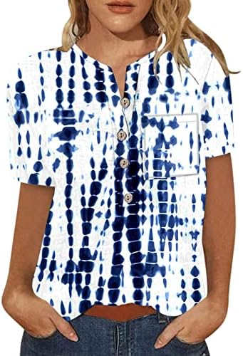 Ženske plus veličine Bluze s kratkim rukavima V-izrez V-izrezdi vrhovi cvjetni print casual bluze tees