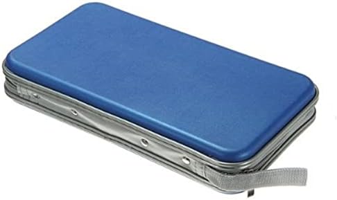 Soluster Box Storage 3pcs80 držač prijenosni disk Storage VCD novčanik torba Organizator plava e Organizator