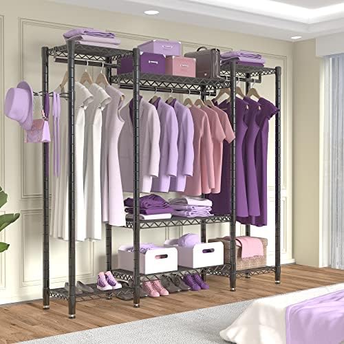 GOODPIE stalak za odjeću za teške uslove rada stalak za žičanu odjeću za vješanje odjeće, multifunkcionalni stalak za odjeću za spavaću sobu, H7L & H5