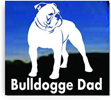 Bulldogge tata | Nickerickers® Vinyl Olde English Bulldogge naljepnica za naljepnicu