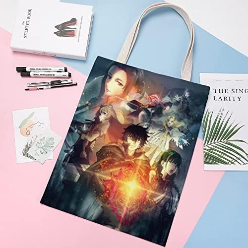 VVEDIK The Rising of the Shield Hero Anime Platnena torba za žene višekratna torba za namirnice kozmetička torba Fashion Tote Torbe ručak za radna putovanja kupovina