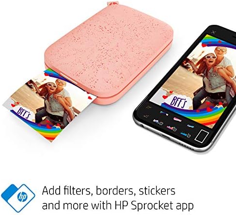 HP Sprocket prijenosni foto štampač u boji – trenutno odštampajte 2x3 ljepljive fotografije sa svog telefona