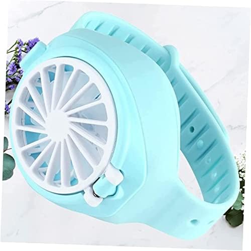 Krivs ručni ventilatori za punjivi ventilatori USB ventilatori Prijenosni ventilator nose mali ventilator-plavi