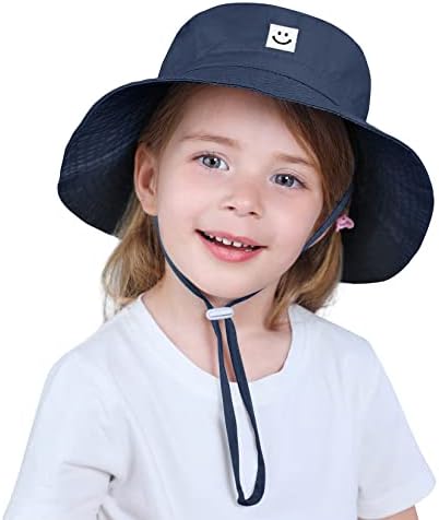 Baby Sun Hat Smiley Face Hat Toddler UPF 50+ Sunčana zaštitna kašika Hat Baby Boy Girl Ljeto Plaže Podesiva kapa