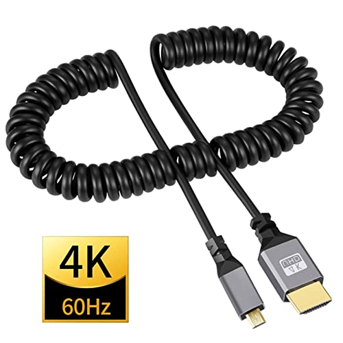 Diaryepiex HDMI-kompatibilan - adapter kabel, 4K zavojni muški do muški produžni kabel