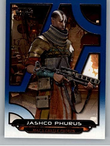 2018 TOPPS Star Wars Galaktičke datoteke Blue TFA-52 Jashco Phurus službena ne-sportska trgovačka