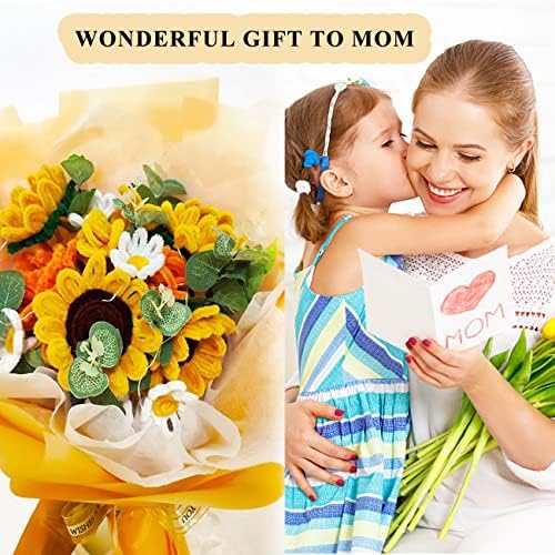 GOVOY Pipe Cleaners Craft Supplies art tools Kit za djecu djeca odrasli DIY Arts Crafts Making Sun-Flower Bouquet Kit to Mother Day Gift