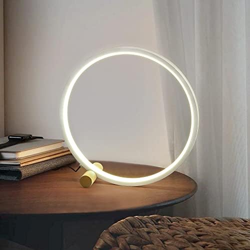 LED noćna lampa, stolna svjetiljka za spavaću sobu, zatamnjena stolna svjetiljka, svjetlost, prstenasti