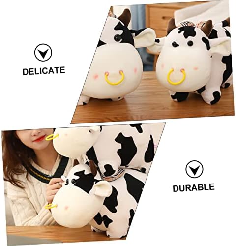 Toyvian 1pc Spotted Cow Dom Plišani jastuci za životinjsku jastuku za djecu dječaka kravlje