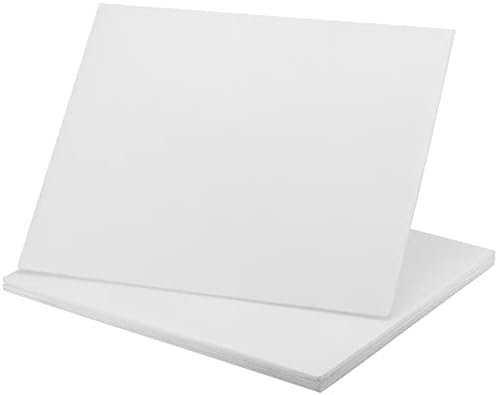 Keileoho 25 paketa 17 x 13 inča valoviti plastični listovi, bijeli prazan poster ploča, plastične znakove