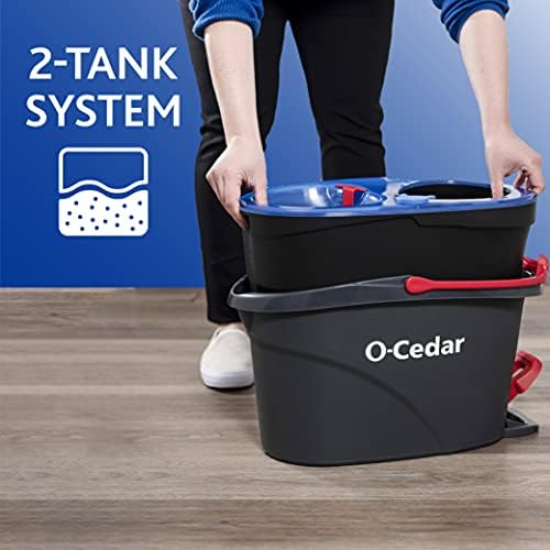 O-Cedar EasyWring RinseClean mikrovlakana obrtanje Mop & Kanta Kat sistem za čišćenje sa 1 extra