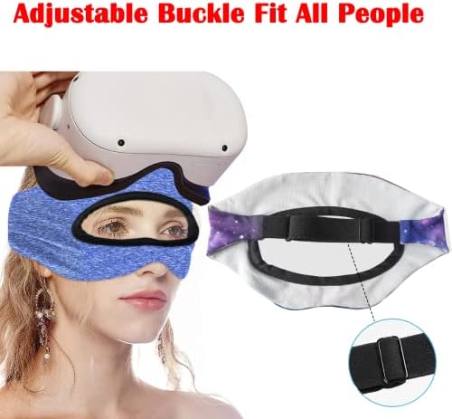 VR maska ​​za oči Prozračna elastična znojna pojas Podesive veličine HMD podloge Koristite za VR vježbe,