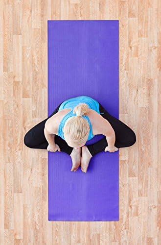 YogaAccessories 1/4 Debeli Deluxe visoke gustine neklizajuće vježbe Pilates & amp; prostirka za jogu ,dva