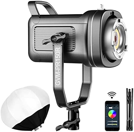 GVM 150W LED Video Light 2700k~7500K video Light Photography Studio Light Kit sa lanternom Softbox & Stand, CRI97+TLCI97 sa 8 rasvjeta+prilagođenim efektima za snimanje Youtube videa na otvorenom