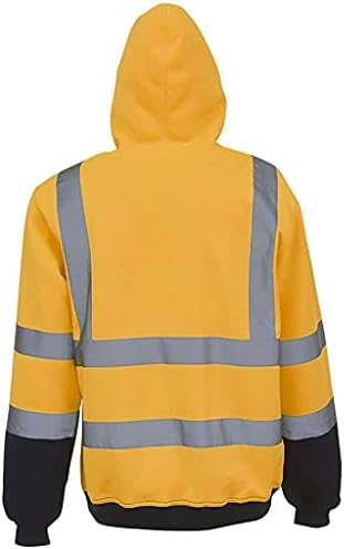 XXBR putne dukseve za muškarce, visoka vidljivost svijetle pulover vanjske dukseve s kapuljačom sa reflektirajućom trakom