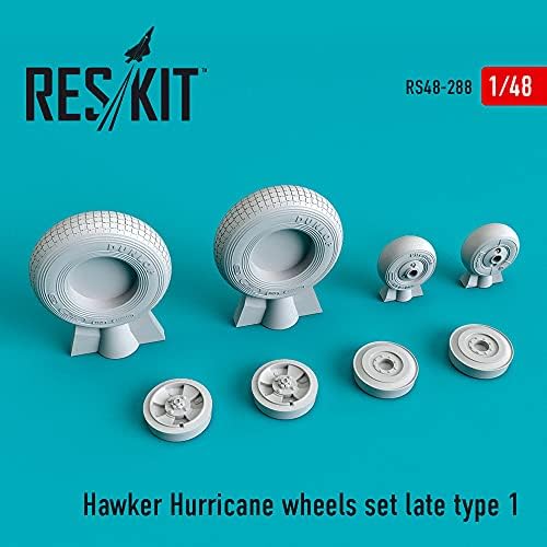 Reskit RS48 - 0288-1/48 Hawker uragan Wheels Set kasni tip 1, komplet modela