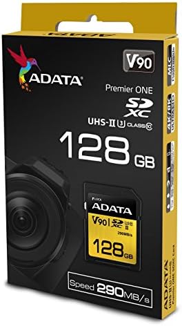 ADATA ASDX256GUI3CL10 - C Premier jedan SDXC UHS-II U3 Class10 V90 3D NAND Extreme 4K Ultra HD 290MB / s SD kartica, 256 GB