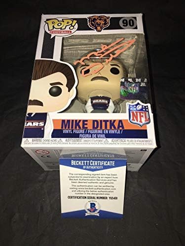 Mike Ditka potpisao je službeni Chicago Bears Funko pop vinil figura Beckett br. 2 - autogramirane nfl figurice