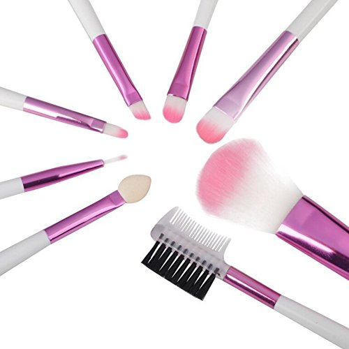 Lisli® Pro 8pcs Makeup četkice postavljeni u prahu Foundation Eyeshadow Eyeliner Lip kozmetika