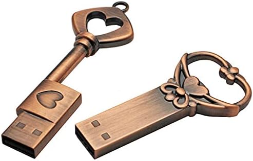 N / A olovka Metal Pure Curper Heart Key Poklon USB Flash Drive Mini USB Stick Kily originalni 4GB