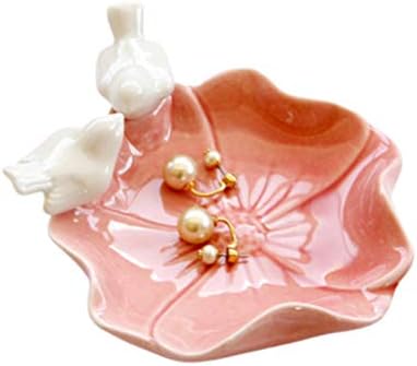 Amosfun Držač prstena dish bunny cherry nakit dog decor accessories - evropski stil keramička