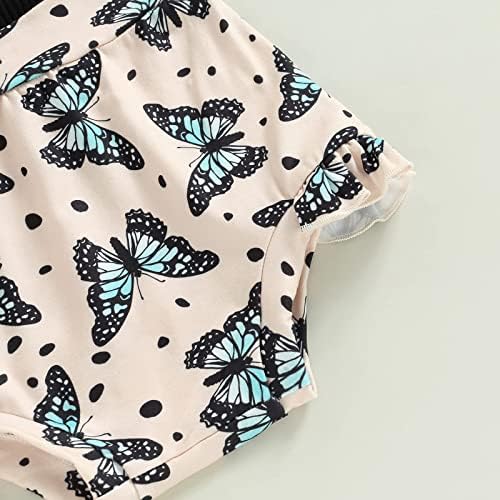 Baby Girl Summer Rompers postavljen odjeća cvjetne trake za odjeću bez rukava, ležerne rublice kratke hlače