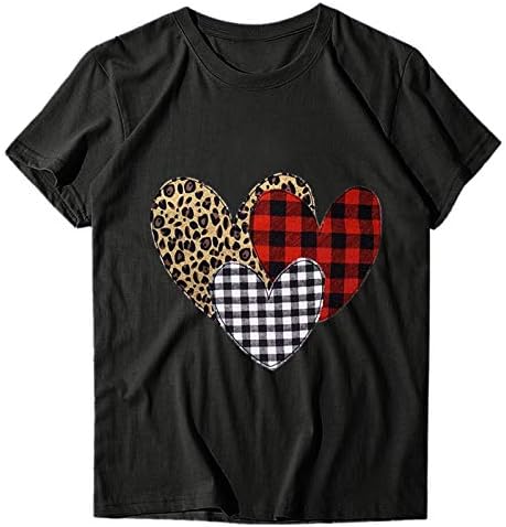 Yubnlvae ženske dukseve za Dan zaljubljenih Dugi rukav trendi Casual V izrez srce za štampanje poklona bluze