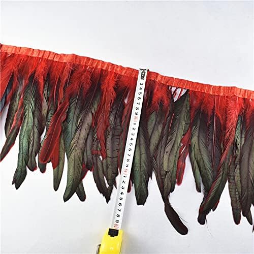 Zamihalaa 1meter / lot prirodno bojenje fazana Petla rep perje Trims 25-30cm DIY Pluma za zanate