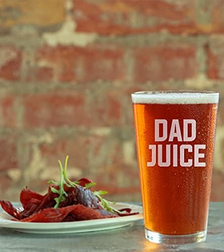 Promocija & Beyond DAD JUICE Beer Pinta Glass-Funny poklon za tatu ujak Djed od kćeri sin supruga-Dan očeva