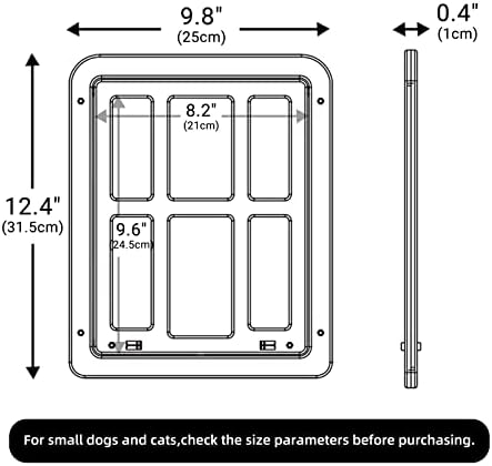 Vrata za pse za kućne ljubimce 8.2 x 9.6 vrata za mačke sa magnetnim preklopom vrata za zaključavanje za Postojeća