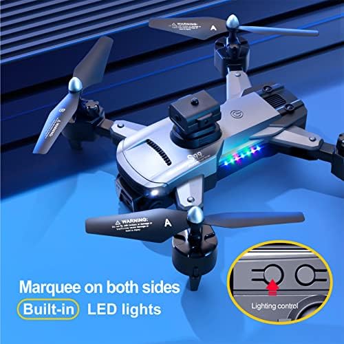 Moresec Drone s dvostrukim 1080p kamerom FPV WiFi drone, sklopivi drone s daljinskim upravljačkim igračkama pokloni