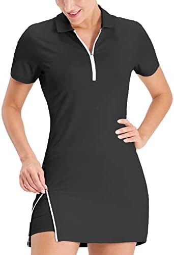 Hiverlay tenis golf haljine za žene atletska haljina sa unutrašnjim kratkim hlačama 2 džepova za vježbanje UPF
