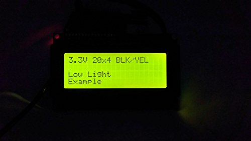 SPI I2C UART 20x4 LCD Crni tekst, žuta pozadina