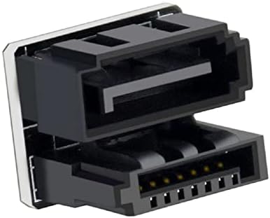 Cablecc SATA 7pin ženski do 7pin muški 90 stepeni Niz pod uglom Adapter matičnu ploču za desktop SSD HDD