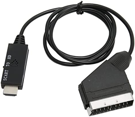Sanpyl Scart u HDMI Converter kabel, HD 1080p SCART u HD multimedijski interfejs adapter za TV, zvuk video