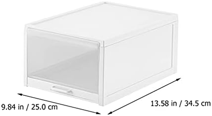 Vorcool Clear Container 1pc sklopivi cipele kutija za ladicu za ladicu plastike Clear Clear Spremište