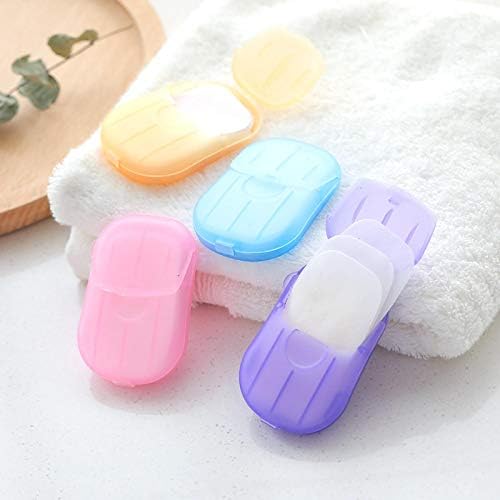 Putni sapuni za jednokratnu upotrebu Slicsi kutija sapun za sapun Prijenosni sapuni mini sapun papir 20pcs