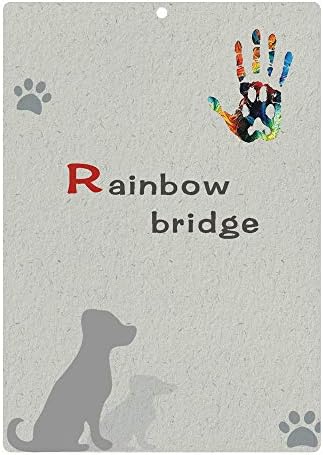 Belifer pet Sympathy Memorijalna kartica - kartica za pjesmu Rainbow Bridge za poklon za spomen-uspomenu pasa