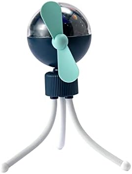 GFTFWD ventilator sa fleksibilnim tr 360 ° okretni miran USB isječak na ventilatoru sa šarenom projekcijskom